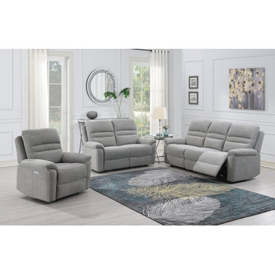 Kriwox 2 Piece Reclining Configurable Sofa Set