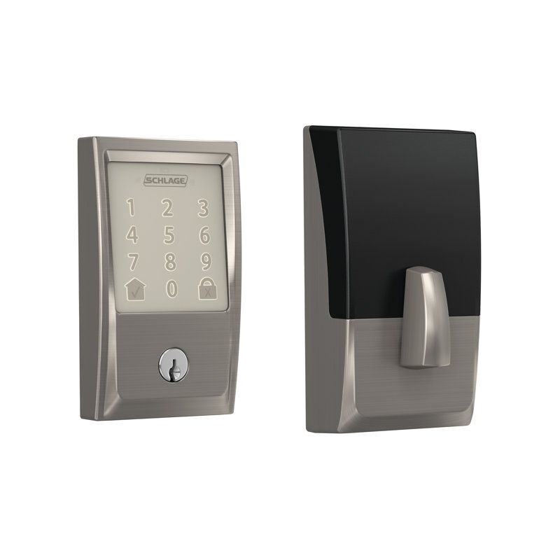 Encode Smart WiFi Deadbolt with Century Trim, Satin Nickel, Yes