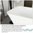 59" White Acrylic Freestanding Bathtub