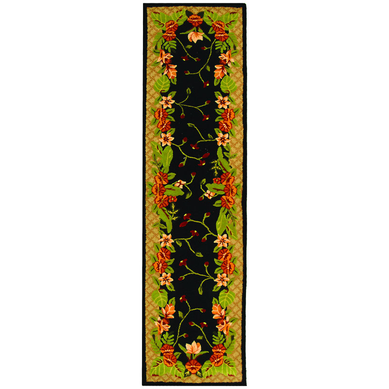 Berkley Wool Floral Rug, Rectangle 2'9" x 4'9"