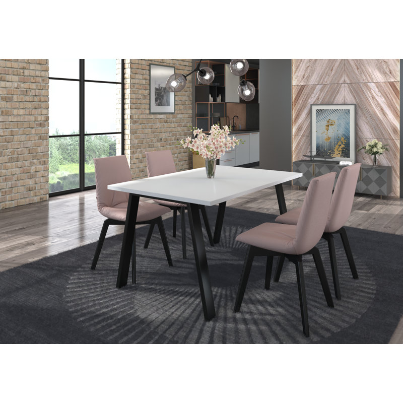 Nikaela Dining Table, H75 x L138 x W90cm, White