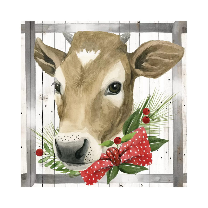 Festive Farm Collection H by Grace Popp - Wrapped Canvas Painting