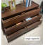 Commode 6 tiroirs en bois
