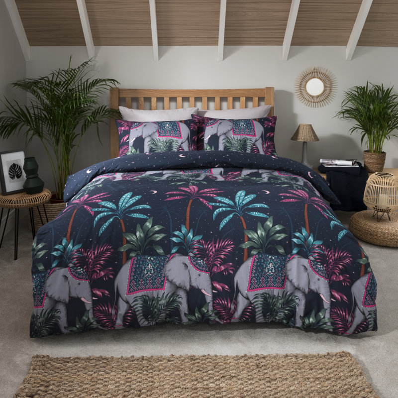 Hickman Polyester No Pattern Duvet Cover Set with Pillowcases, 135 x 200cm Duvet Cover + 1 Standard Pillowcases