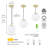 Andren Pendant Lighting 1 Light Globe Pendant Light, Modern Adjustable Kitchen Hanging Ceiling Light-1410287835