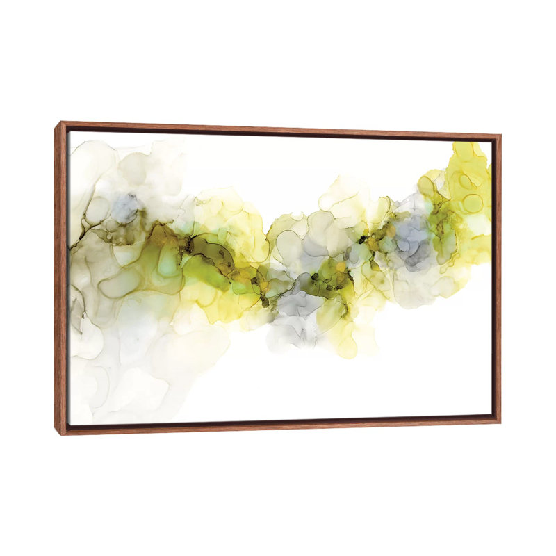 Émergence de brume II par Jennifer Goldberger - reproduction, Toile avec cadre en bois classique, H 32 po x l 48 po x 1,5 po