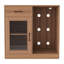 Armoire à vin avec espace pour réfrigérateur et porte en verre acrylique