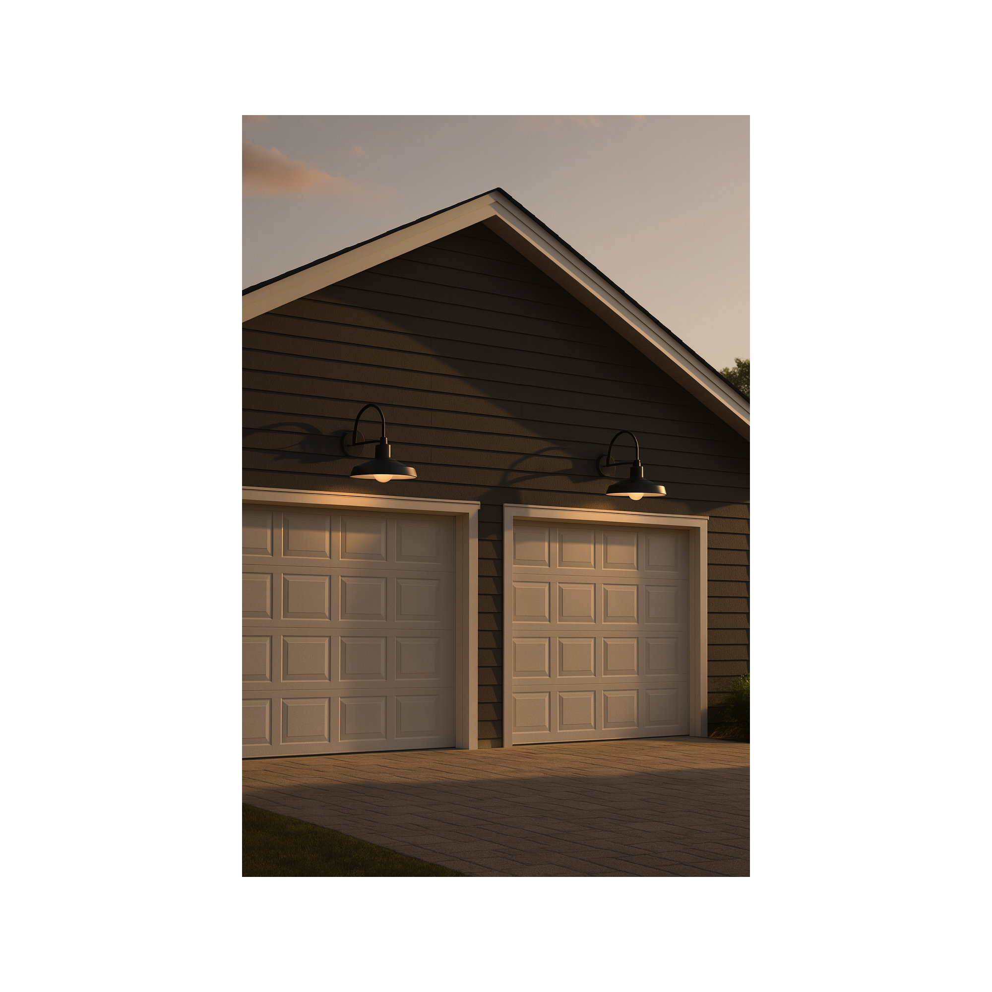 Vanielle Single Bulb Outdoor 16.5" H Barn Lantern with Anti-Fading Finish, Black