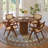 Alaynnah Retro Wood Rattan Back Handmade Armchair-842588831