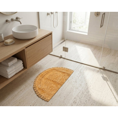 Sasuke 100% Cotton Non-Slip Bath Rug