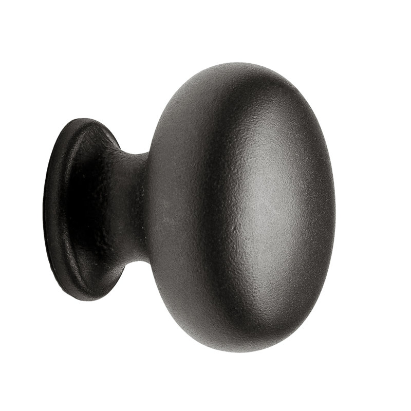 Plymouth Bronze Mushroom Knob, White Bronze Dark