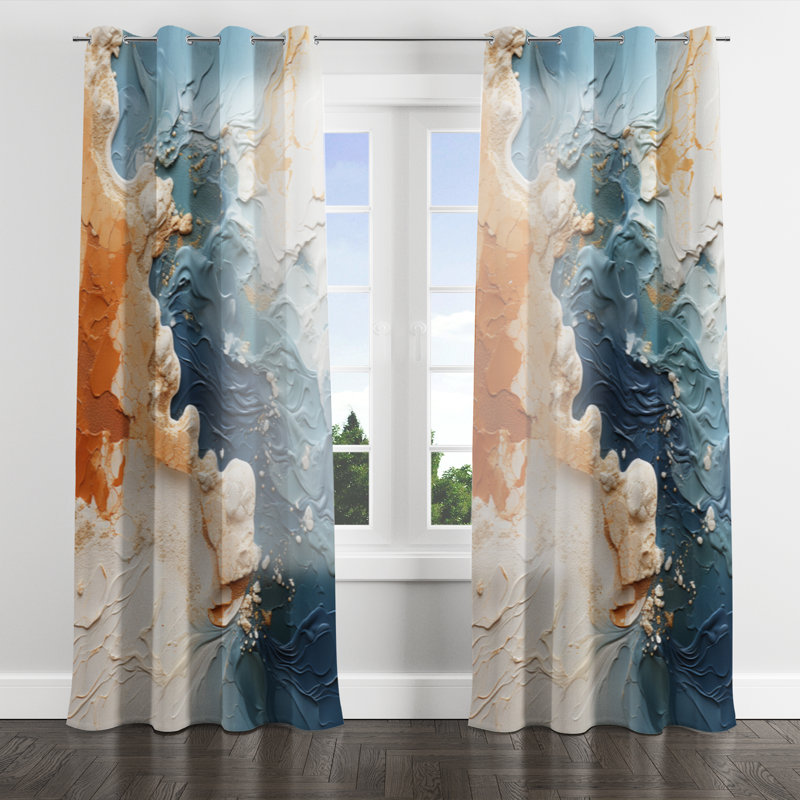 Aylesworth - Nautical Velvet Grommet Curtain - Room Darkening - 1 panel, 52" W x 95" L, Silver Grommets