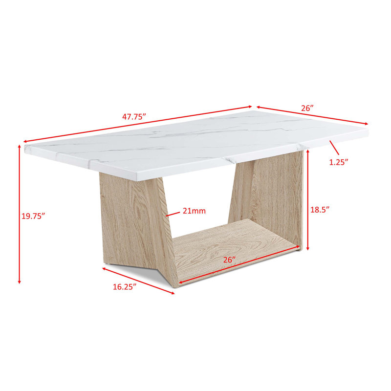 Ensemble de table basse moderne 3 pièces