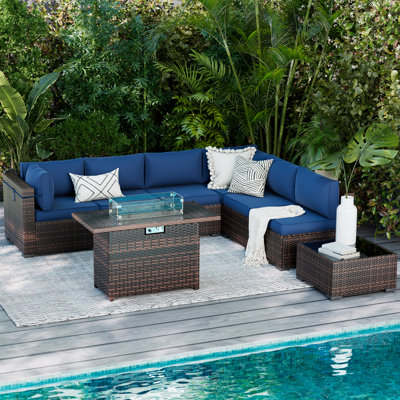 Benboe 6 - Person Patio Conversation Set with Cushions