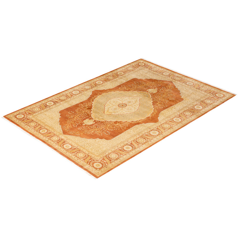 Classic One-of-a-Kind 6' 3" X 9' 2" Hand Knotted Area Rug
