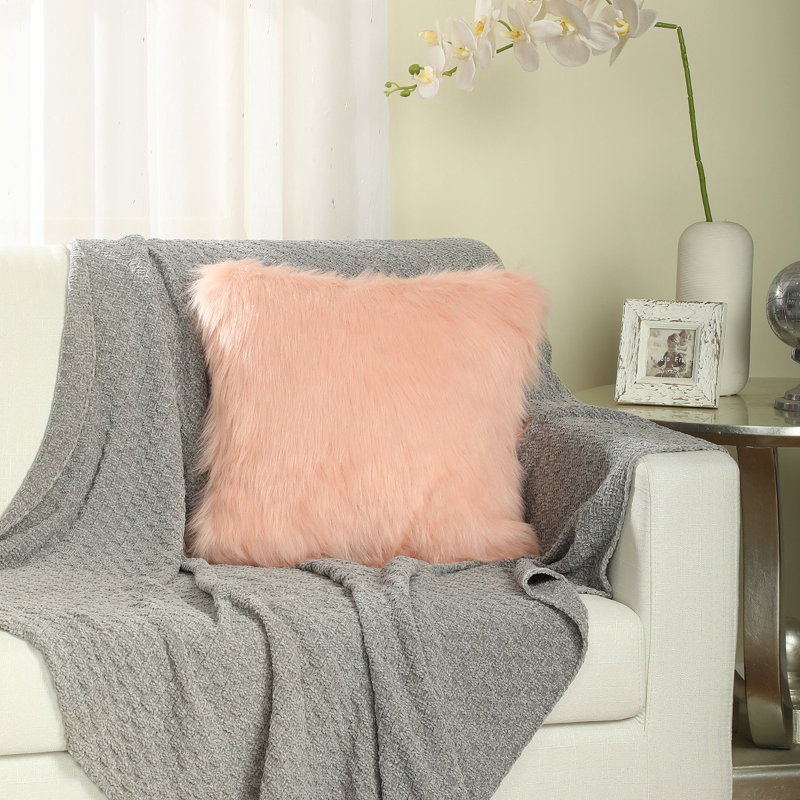 Housses de coussin Flafia, 16 po x 16 po, Rosé