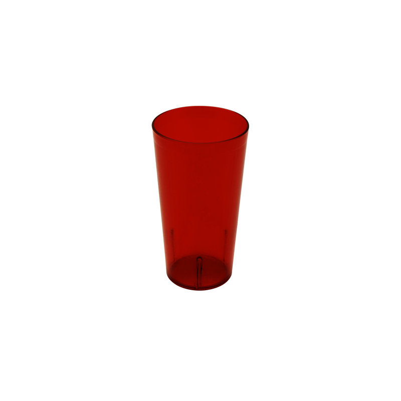 Gobelets de restaurant en plastique robustes, Rouge