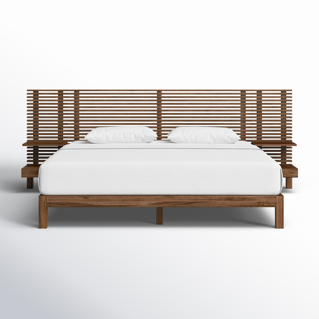 Finnian Unfinished Solid Wood Panel Storage Bed AllModern 