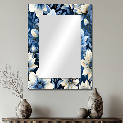 Motif floral Mermec Tribal Elegance - miroir floral, miroir mural floral