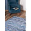 Tapis décoratif à chevrons bleus rétro-285104249