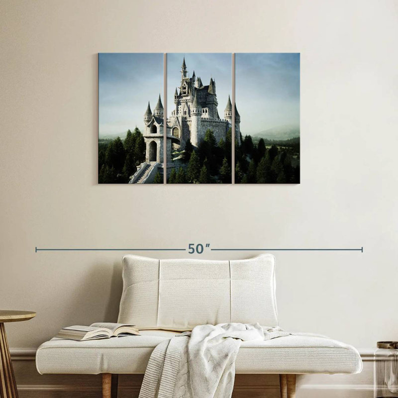 Château de conte de fées Lilie, H 24 po x l 38 po