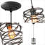 Luminaire suspendu cylindrique à 1 lumière