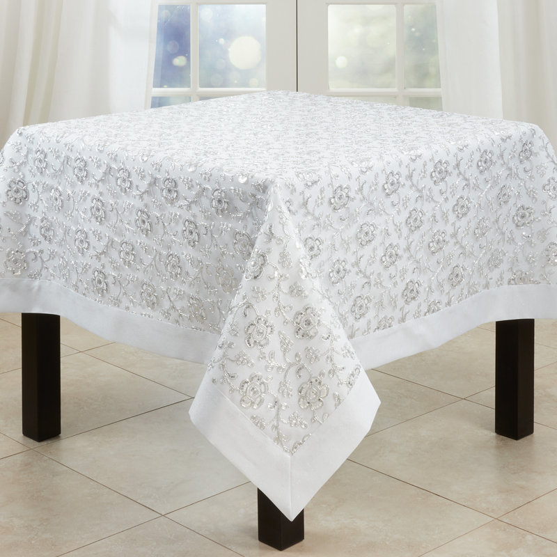 Éloise Floral Tablecloth, 65" W x 65" L