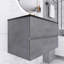 Meuble-lavabo simple avec plateau en quartz 35,43 po Madiyah