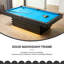 Table de billard standard en bois massif de qualité supérieure de 9 pi