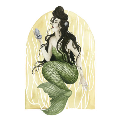 Deco Mermaid I by Grace Popp - Wrapped Canvas Print