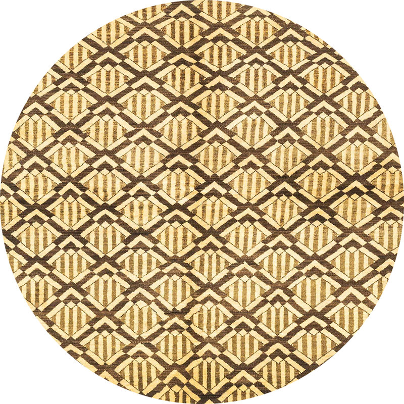 Abstract Indoor Rug, Round 4'