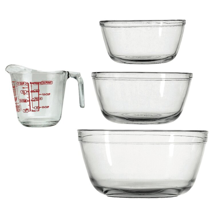 Rebrilliant Alta 4 -Piece Glass Liquid Measuring Cups