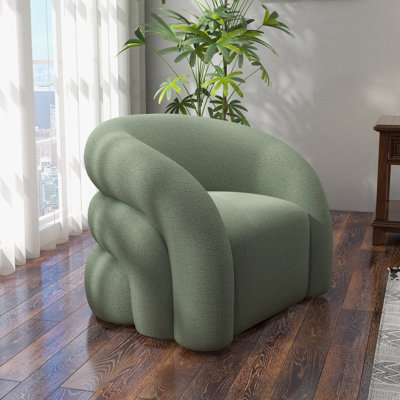 Upholstered Swivel Barrel Chair