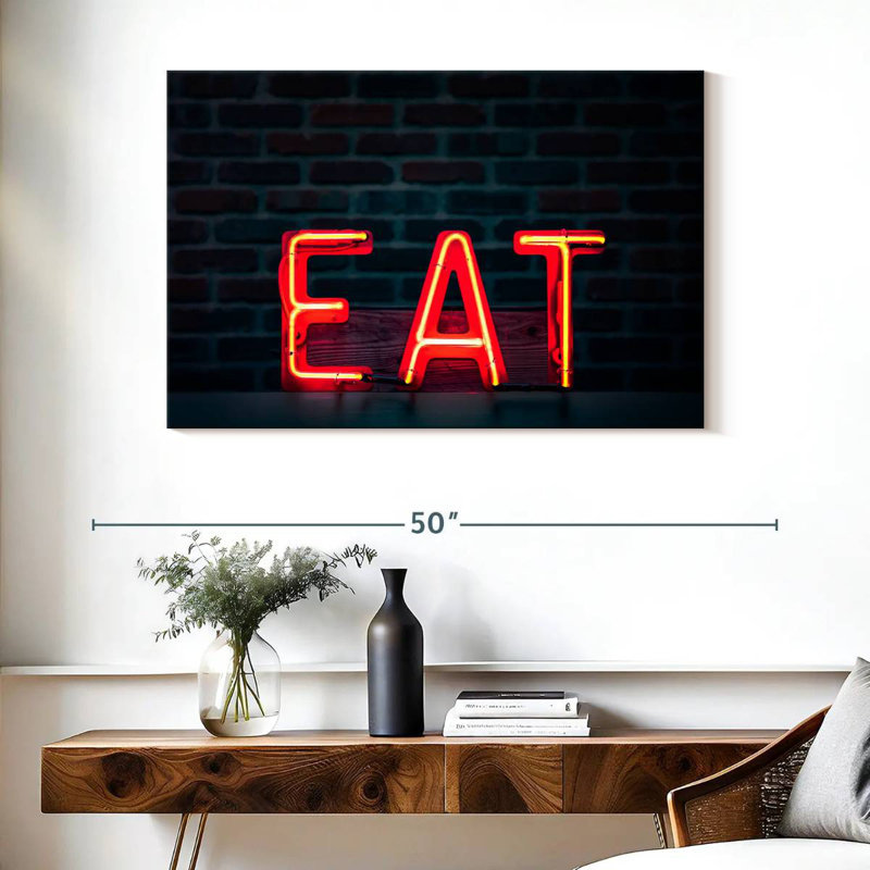 Enseigne murale Khylige Eat Neon, H 26 po x l 39 po