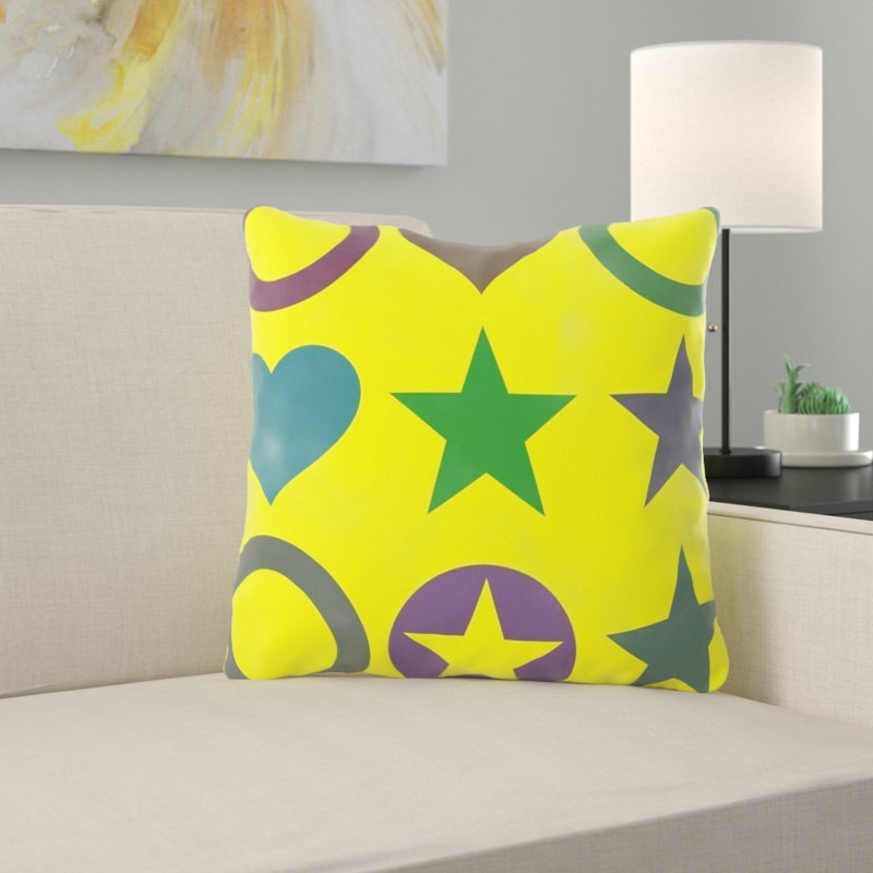 Coussin décoratif cardiaque, Intérieur, Vert