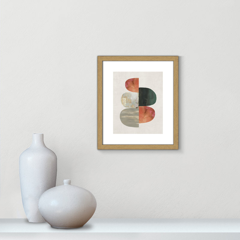«Westcreek Evolving Energy II» par Tom Reeves - reproduction imprimée, H 15 po x l 13 po, Impression encadrée, Beige