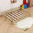Queen Floor Bed With Safety Guardrails-2120676066