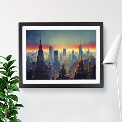 New York Skyline Vol.1 1 Piece Single Picture Frame Painting