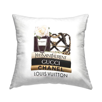 Coussin décoratif à imprimé floral Elegant Glam Fashion