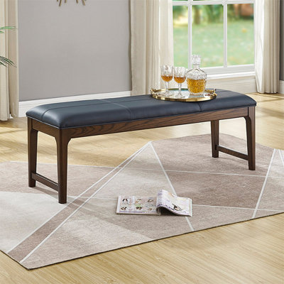 Banc rembourré brun