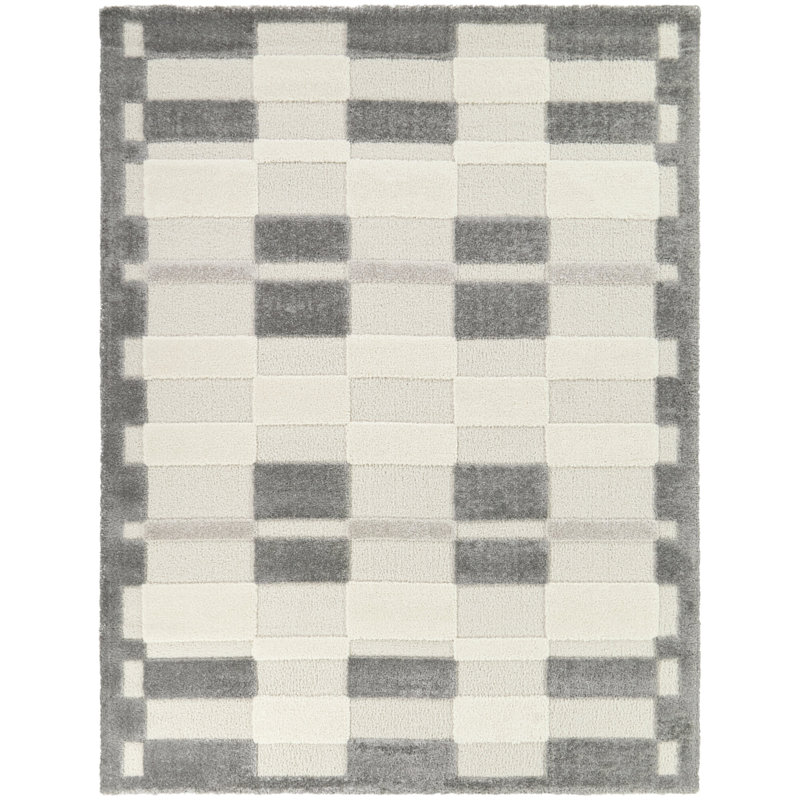 Tapis gris Bernadette, Rectangle 5 pi 3 po x 7 pi