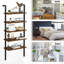 Aaria 180cm H x 28cm W Iron Floating Bookcase-576534585-576534586
