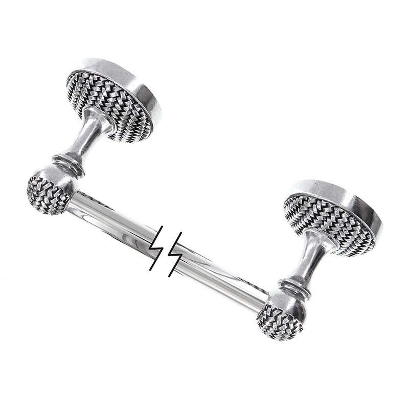 Cestino Towel Bar, Vintage Pewter