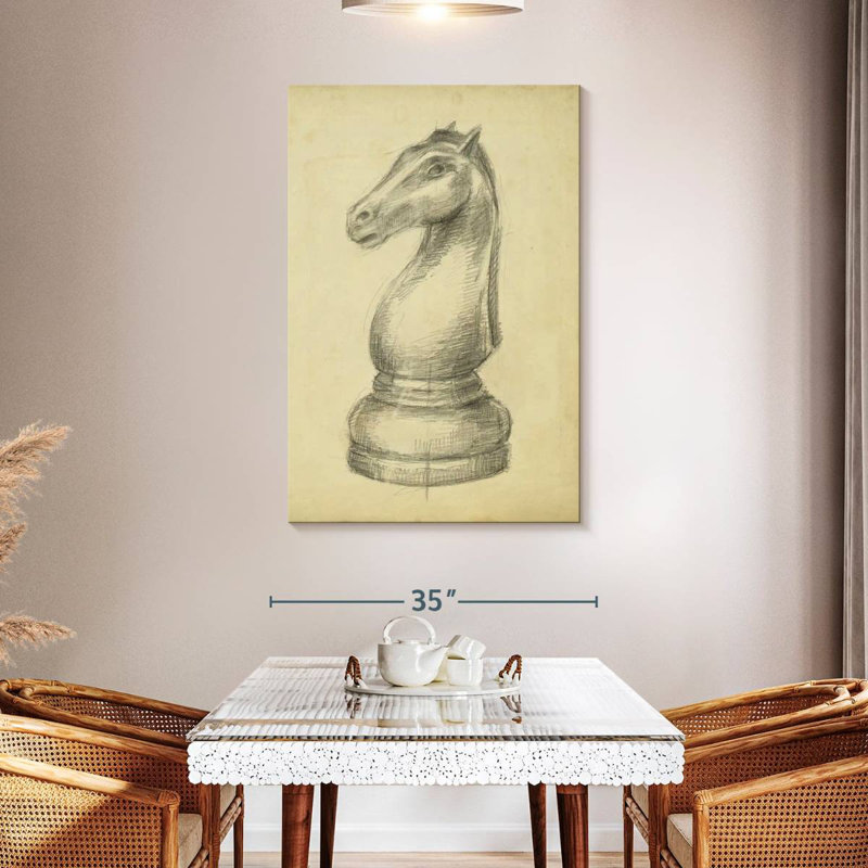Senne Antique Chess II, 48" H x 32" W