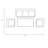 Vienna 3 Seat Lounge Set With Integrated Lounger