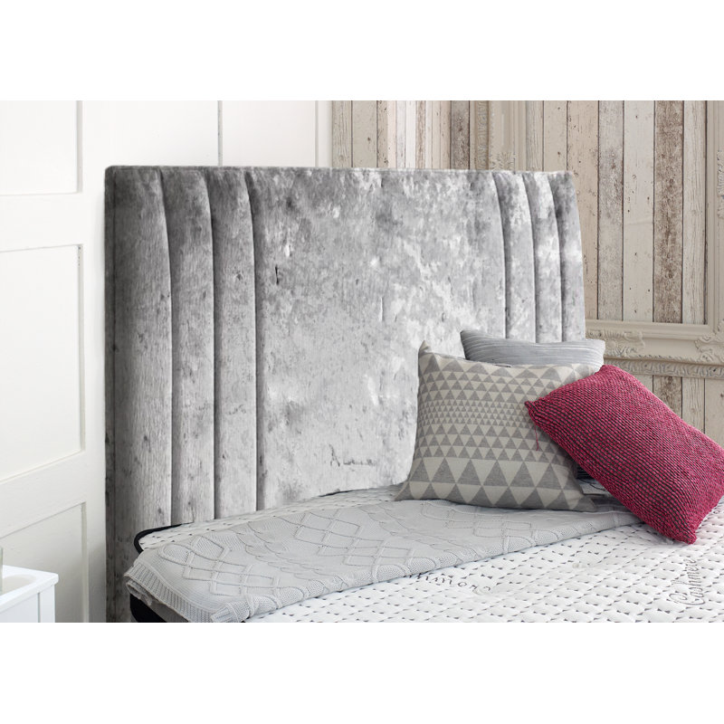 Wetzel Upholstered Headboard, Super King (6'), Silver