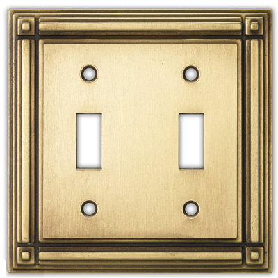 Evanston 2-Gang Toggle Light Switch Wall Plate