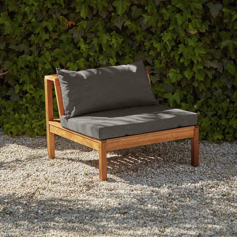 5 - Person Seating Group with Cushions, Grey - Grey Umbrella