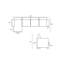 Canapé modulaire en velours-1892112002