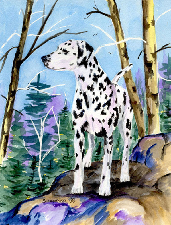 Drapeau de jardin à 2 côtés dalmatien